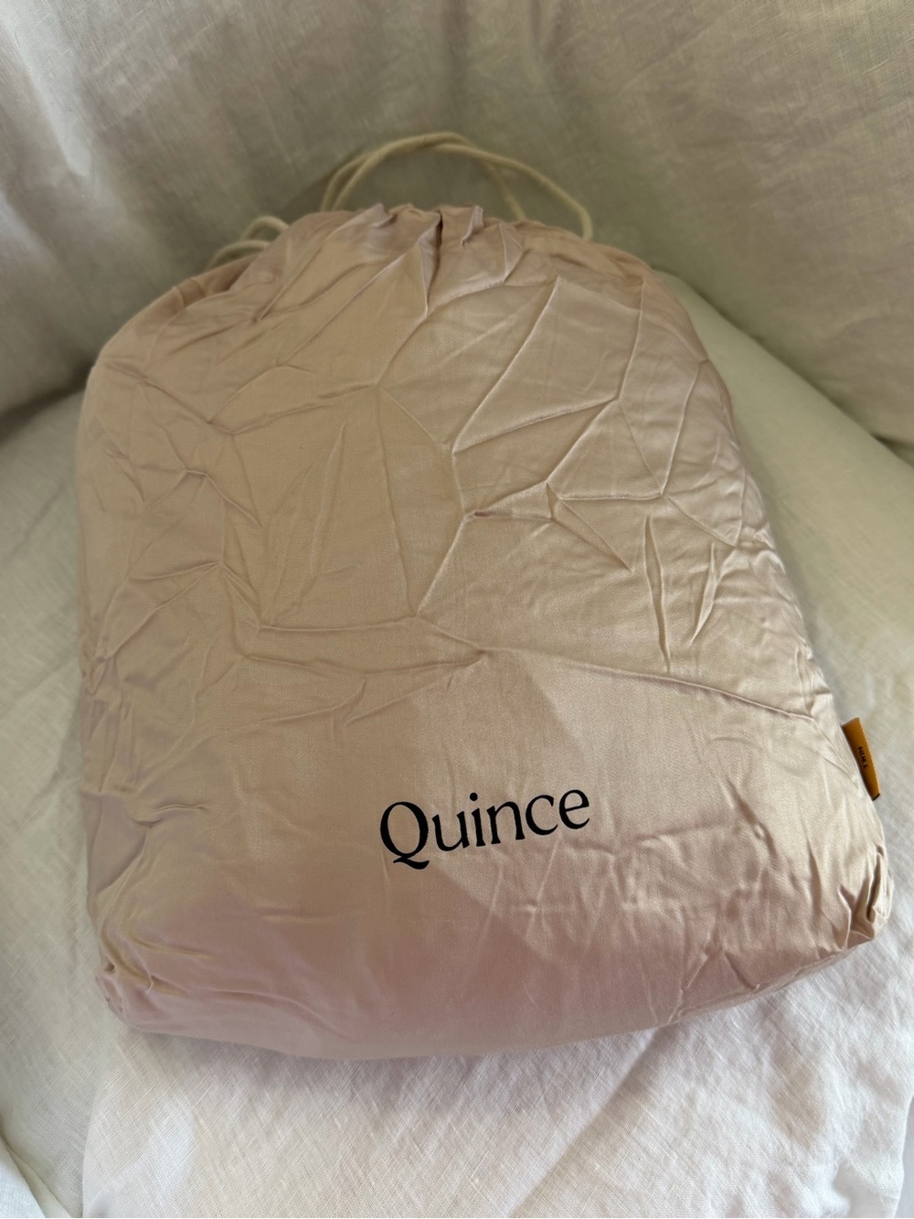 Quince Bamboo Duvet Cover Set Twin Soft Blush - Picture 4 of 9